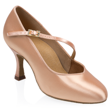 Load image into Gallery viewer, Ray Rose Sinai Light Flesh Satin Ballroom Shoes 985