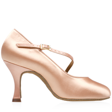 Load image into Gallery viewer, Ray Rose Sinai Light Flesh Satin Ballroom Shoes 985