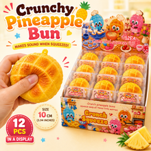 Load image into Gallery viewer, Crunchy Pineapple Bun ASMR Crunch Squishy Stress Toy