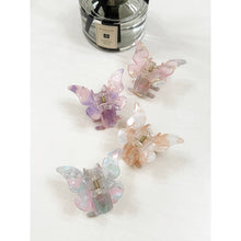 Load image into Gallery viewer, Marble Tortoise Acrylic Butterfly Hair Claw Clip
