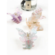 Load image into Gallery viewer, Marble Tortoise Acrylic Butterfly Hair Claw Clip