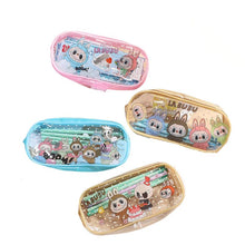 Load image into Gallery viewer, LABUBU Kids' Clear Pencil Case Printed PU Zipper Pouch Back To School