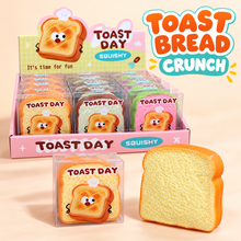 Load image into Gallery viewer, Toast Day “Toast Bread Crunch” ASMR Squishy