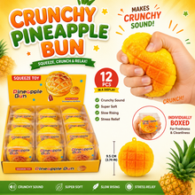 Load image into Gallery viewer, Crunchy Pineapple Bun ASMR Crunch Squishy Stress Toy