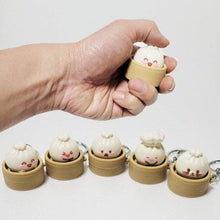 Load image into Gallery viewer, Dumpling Friends Clicker  Keychain – Viral Fidget Pop