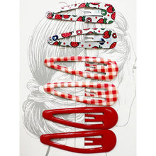 Load image into Gallery viewer, Variety Cherry and Strawberry Mixed Snap Clip Set melody