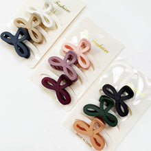 Load image into Gallery viewer, Mini Knotted Hair Claw Set. New fashion. ￼