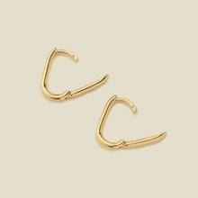 Load image into Gallery viewer, Paperclip Hoop Earrings