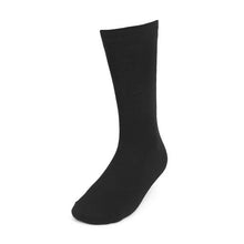 Load image into Gallery viewer, Assorted Pack (3 Pairs) Men's Solid Black Fancy Dress Socks