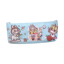 Load image into Gallery viewer, LABUBU Kids' Pencil Case Double-Sided Printed PU Zipper Pouch for School Supplies