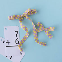Load image into Gallery viewer, Hopscotch - Yellow | Pigtail Set - Ribbon Bow