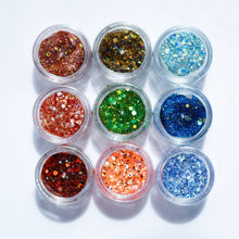 Load image into Gallery viewer, Royal Blue, Silver and White Hair Glitter