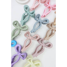 Load image into Gallery viewer, Matte Pastel Tone Bow Shape Hair Claw fashion jewelry