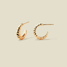 Load image into Gallery viewer, Gloss Croissant Hoop Earrings