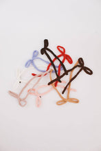 Load image into Gallery viewer, Knit Long Bow Clip  - Multiple Colors