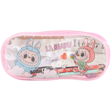 Load image into Gallery viewer, LABUBU Kids' Clear Pencil Case Printed PU Zipper Pouch Back To School