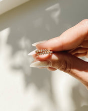 Load image into Gallery viewer, CZ Poppy Hoop Earrings