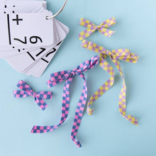Load image into Gallery viewer, Hopscotch - Yellow | Pigtail Set - Ribbon Bow