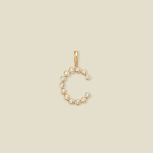 Load image into Gallery viewer, Cz Poppy Initial C Charm