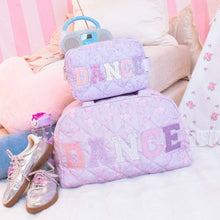 Load image into Gallery viewer, 'DANCE' Floral Printed Quilted Medium Duffle Bag
