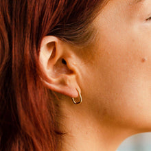 Load image into Gallery viewer, Paperclip Hoop Earrings