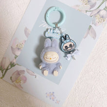 Load image into Gallery viewer, Mini Labubu Keychain Bag Charm With Bow