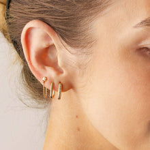 Load image into Gallery viewer, Paperclip Hoop Earrings