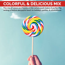 Load image into Gallery viewer, 50g Fruit Flavor Rainbow Lollipop Candy