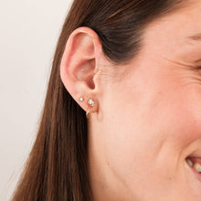 Load image into Gallery viewer, Toi et Moi Hoop Earrings
