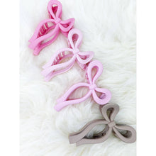 Load image into Gallery viewer, Assorted Pink and Taupe Shades of Bow Clip