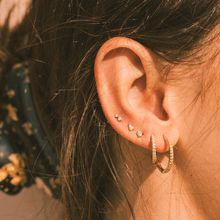 Load image into Gallery viewer, Luxe Double Stone Stud Earrings