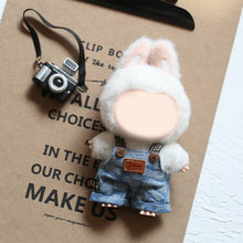 Load image into Gallery viewer, Labubu Blue Denim Romper Overall Doll Clothes