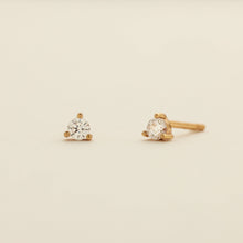 Load image into Gallery viewer, Luxe 3-prong Stud Earrings
