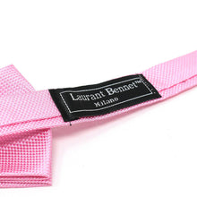 Load image into Gallery viewer, Poly Woven Men's Banded Bow Tie and Hanky Set - BTH6308