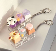 Load image into Gallery viewer, Trending DIY Keyboard Keychain Kit – Clickable 3-Keycap Set!
