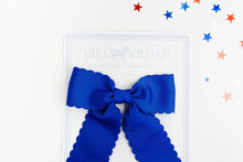 Load image into Gallery viewer, Scalloped Long-tail Bow