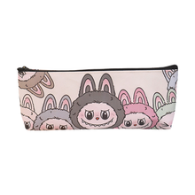 Load image into Gallery viewer, LABUBU Kids' Pencil Case Double-Sided Printed PU Zipper Pouch for School Supplies