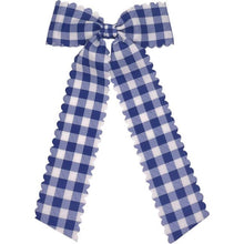 Load image into Gallery viewer, Gingham Long-tail bow