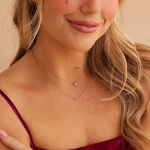 Load image into Gallery viewer, Cz Pink Pavé Heart Necklace