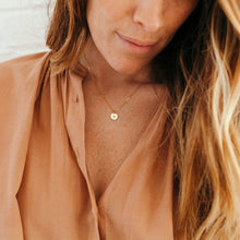 Load image into Gallery viewer, Heart Disc Necklace - 3/8"