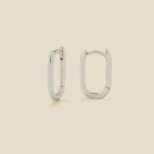 Load image into Gallery viewer, Paperclip Hoop Earrings