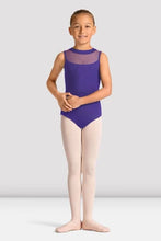 Load image into Gallery viewer, Girls Mirella Celestia Zip Back Printed Leotard