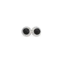 Load image into Gallery viewer, GO GIRL 18MM CELESTIAL BUTTON COLOR EARRINGS - SILVER PLATE