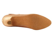 Load image into Gallery viewer, Very Fine S9138 Tan Satin Ladies Ballroom Shoe Tan Satin