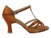 Load image into Gallery viewer, Very Fine S9235 Copper Tan Satin Womens Latin Shoe