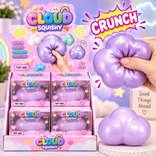 Load image into Gallery viewer, Cloud Squishy — Crunchy ASMR Squeeze Toy