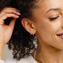Load image into Gallery viewer, Aries Huggie Hoop Earrings