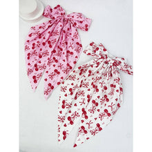 Load image into Gallery viewer, Cherry Bow Print Hair Clip