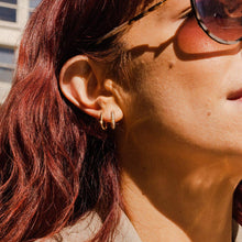 Load image into Gallery viewer, Paperclip Hoop Earrings
