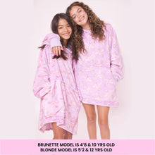 Load image into Gallery viewer, Fleece Printed Pullover Oversized Blanket Hoodie